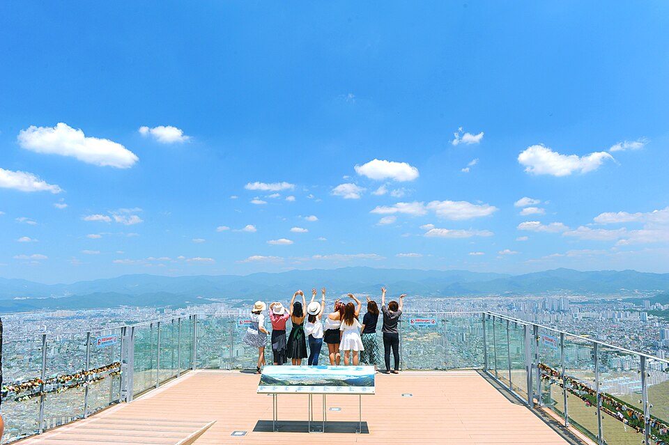 Apsan Observatory overlooking Daegu, South Korea