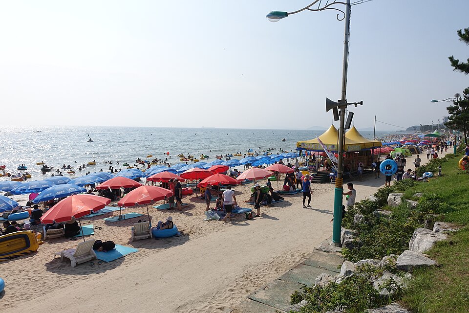 Daecheon Beach in Boryeong, Chungcheongnam-do, South Korea