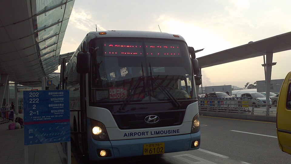 Airport bus at Incheon International Airport
