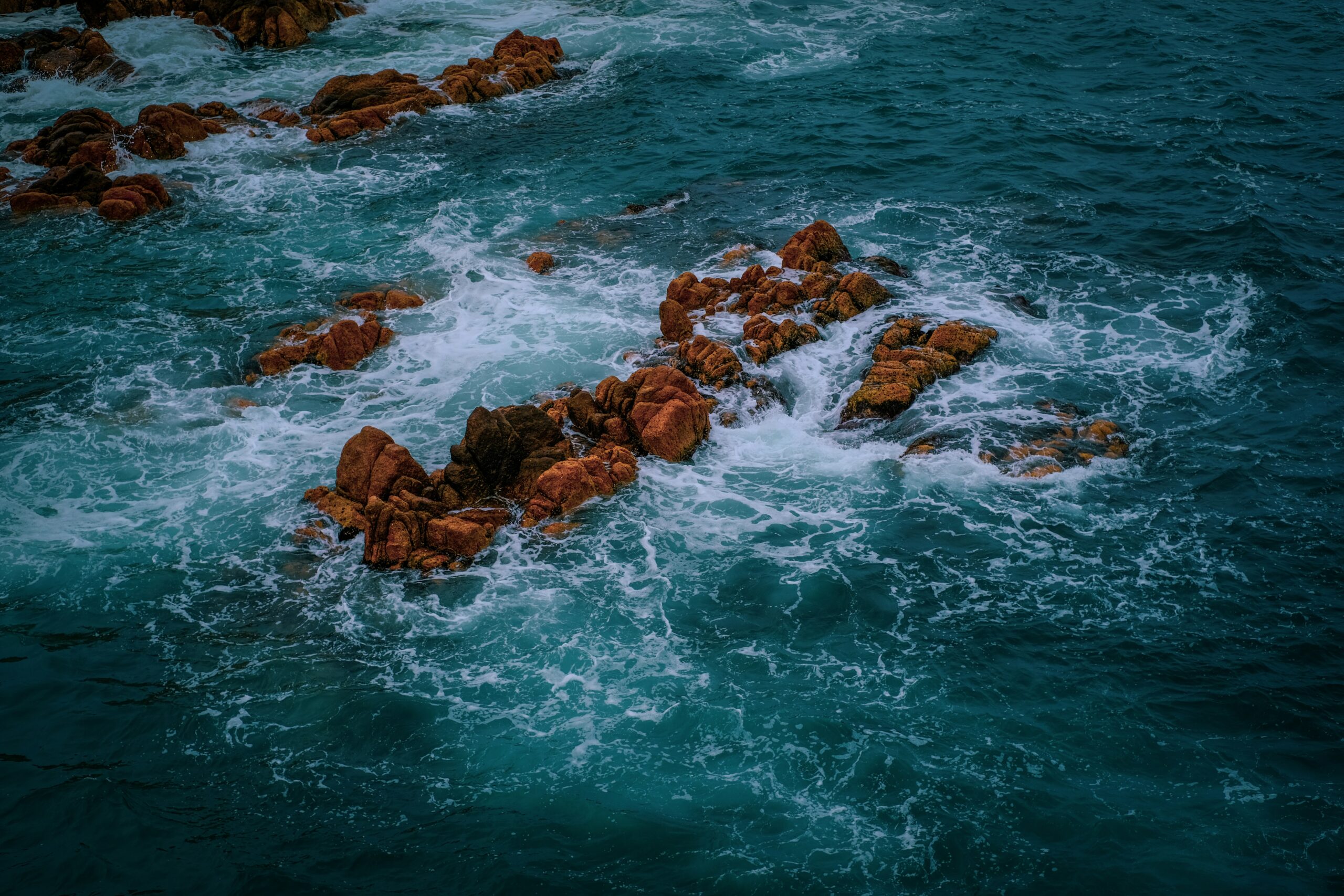 Rocky coastline in Ulsan, South Korea