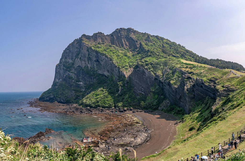 Seongsan Ilchulbong on the eastern coast of Jeju Island