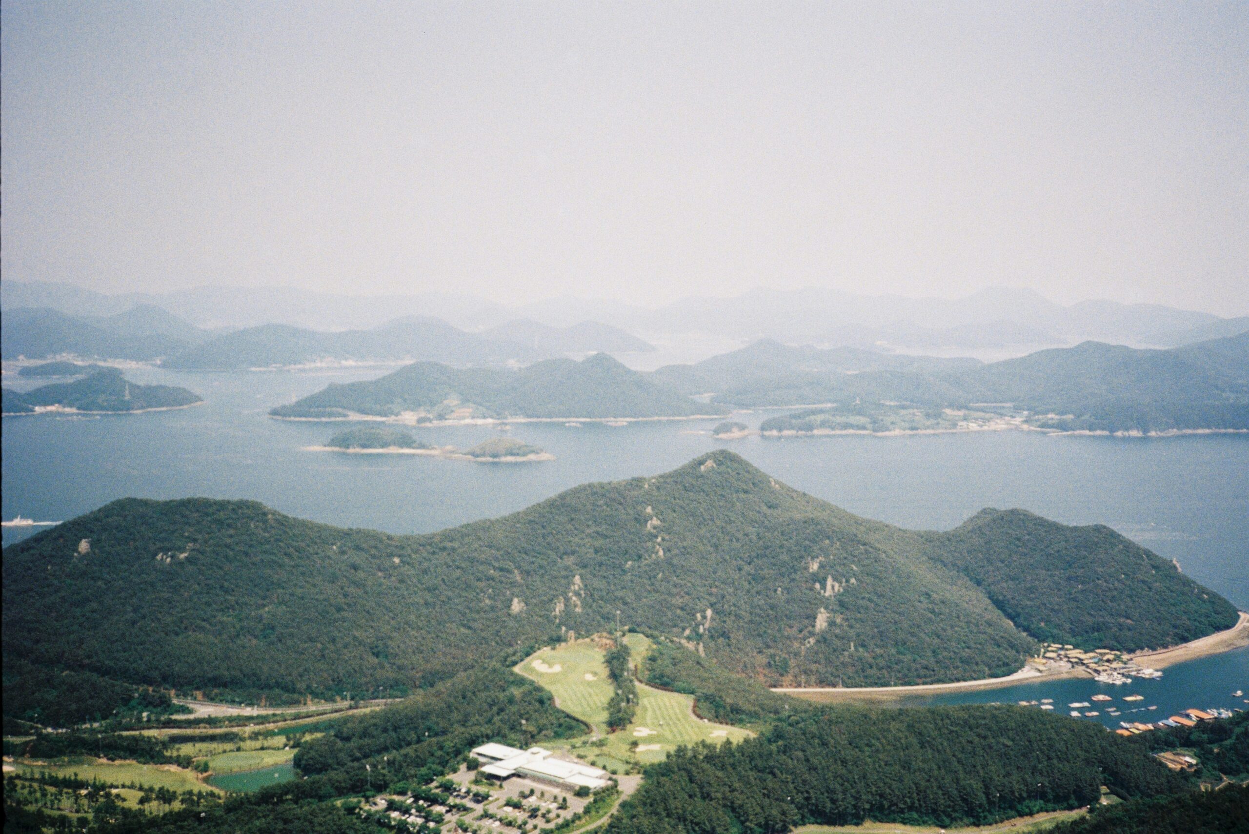 Coastal islands in Tongyeong, Gyeongsangnam-do, South Korea