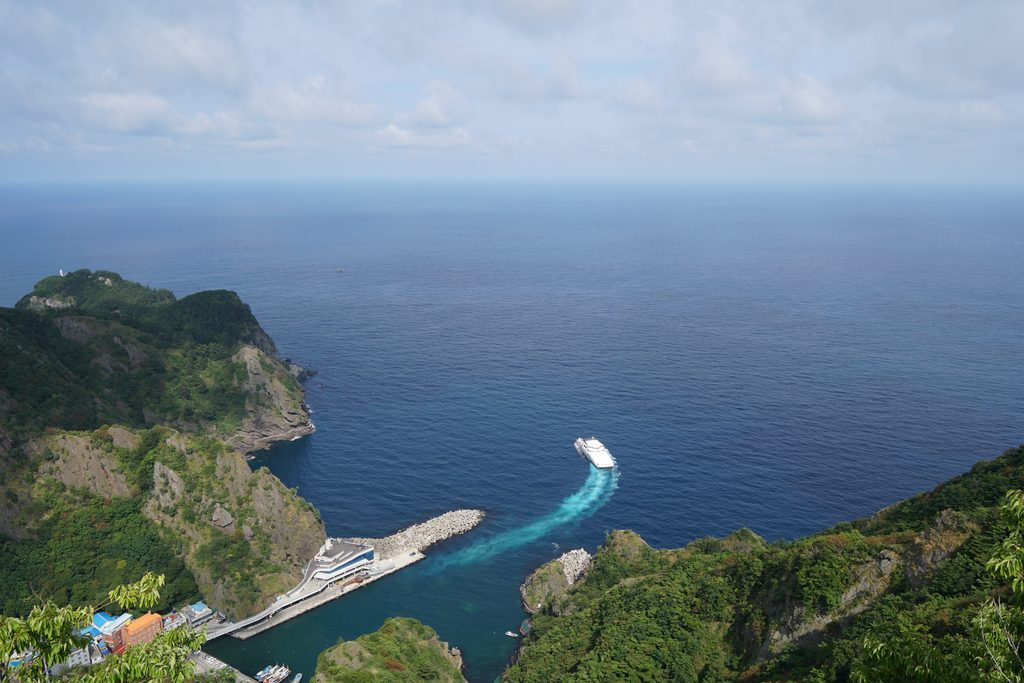 Ulleungdo Island coastal landscape in Gyeongsangbuk-do