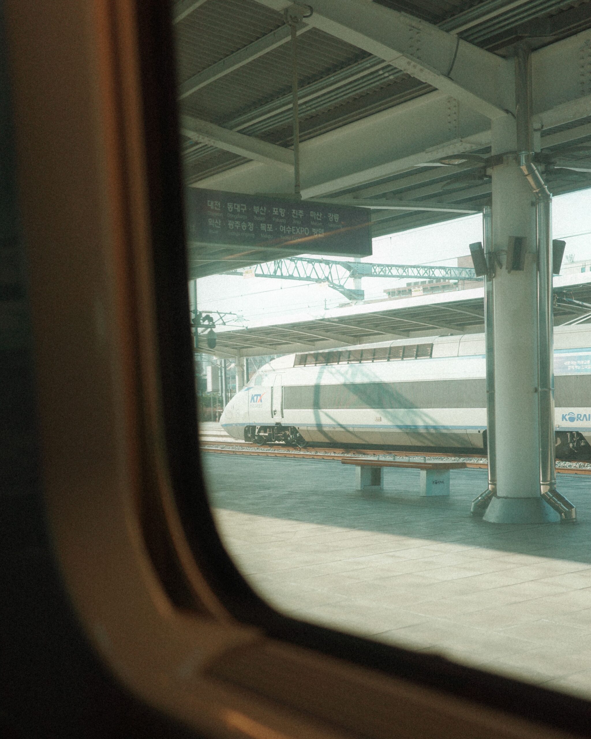 Train at Busan Station for travel from Busan to Gyeongju