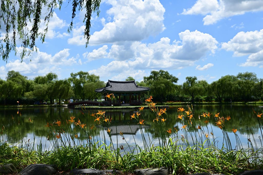 Gungnamji Pond in Buyeo, Chungcheongnam-do, South Korea