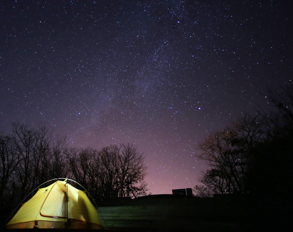 Milky Way over Yeongyang International Dark Sky Park in Gyeongsangbuk-do, South Korea