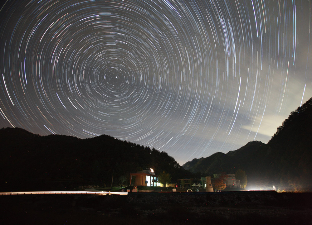 Night sky over Yeongyang International Dark Sky Park in Gyeongsangbuk-do, South Korea