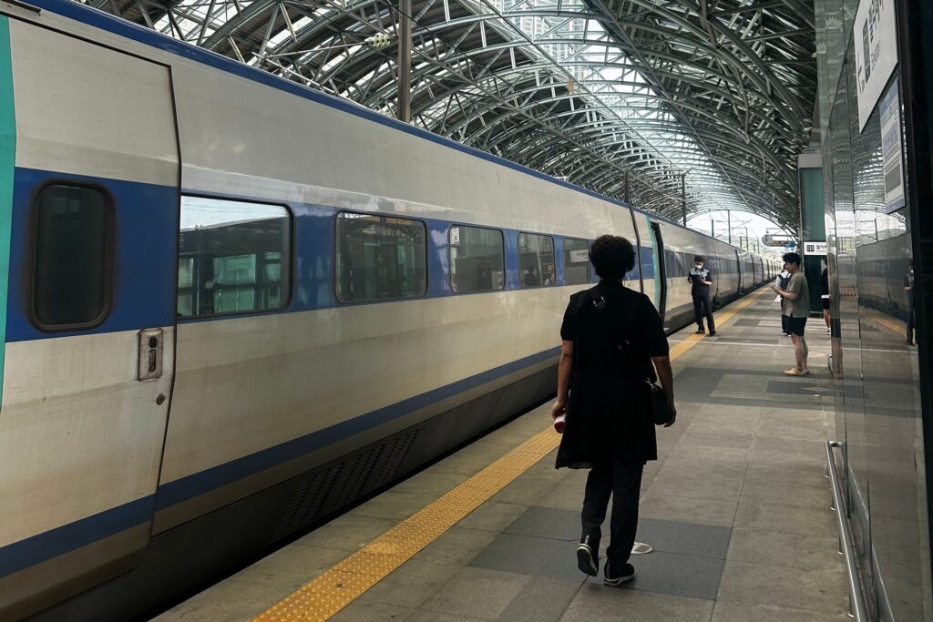 KTX high-speed train for travel from Seoul to Gyeongju