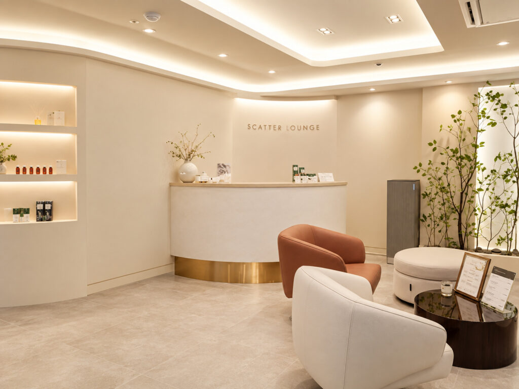 SCATTER LOUNGE reception area in Gangnam, Seoul