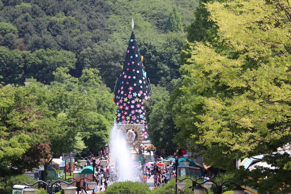 Everland outdoor theme park landscape in Yongin, South Korea